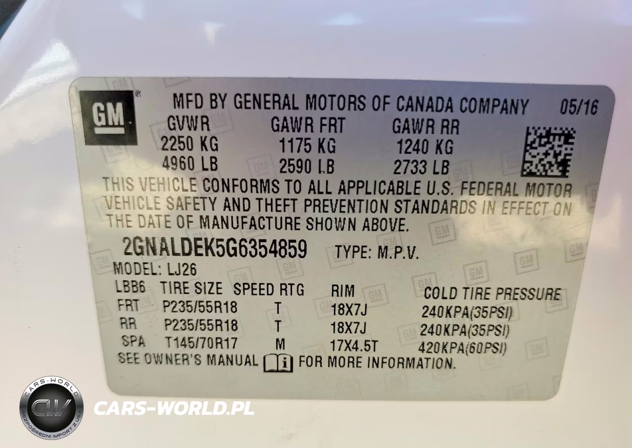 2016 Chevrolet Equinox L Fwd VIN:2GNALDEK5G6354859 - 13