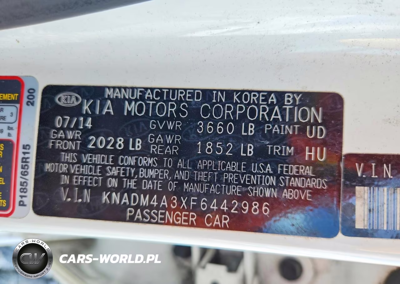 2015 Kia Rio Lx VIN:KNADM4A3XF6442986 - 13