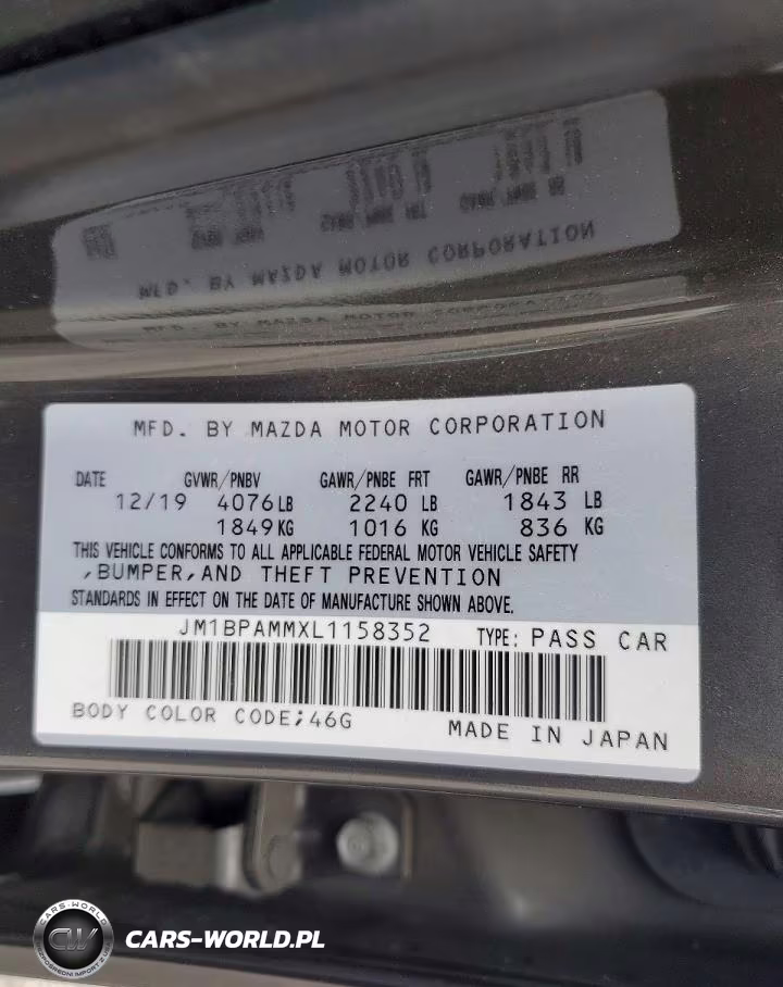 2020 Mazda 3 Preferred VIN:JM1BPAMMXL1158352 - 12