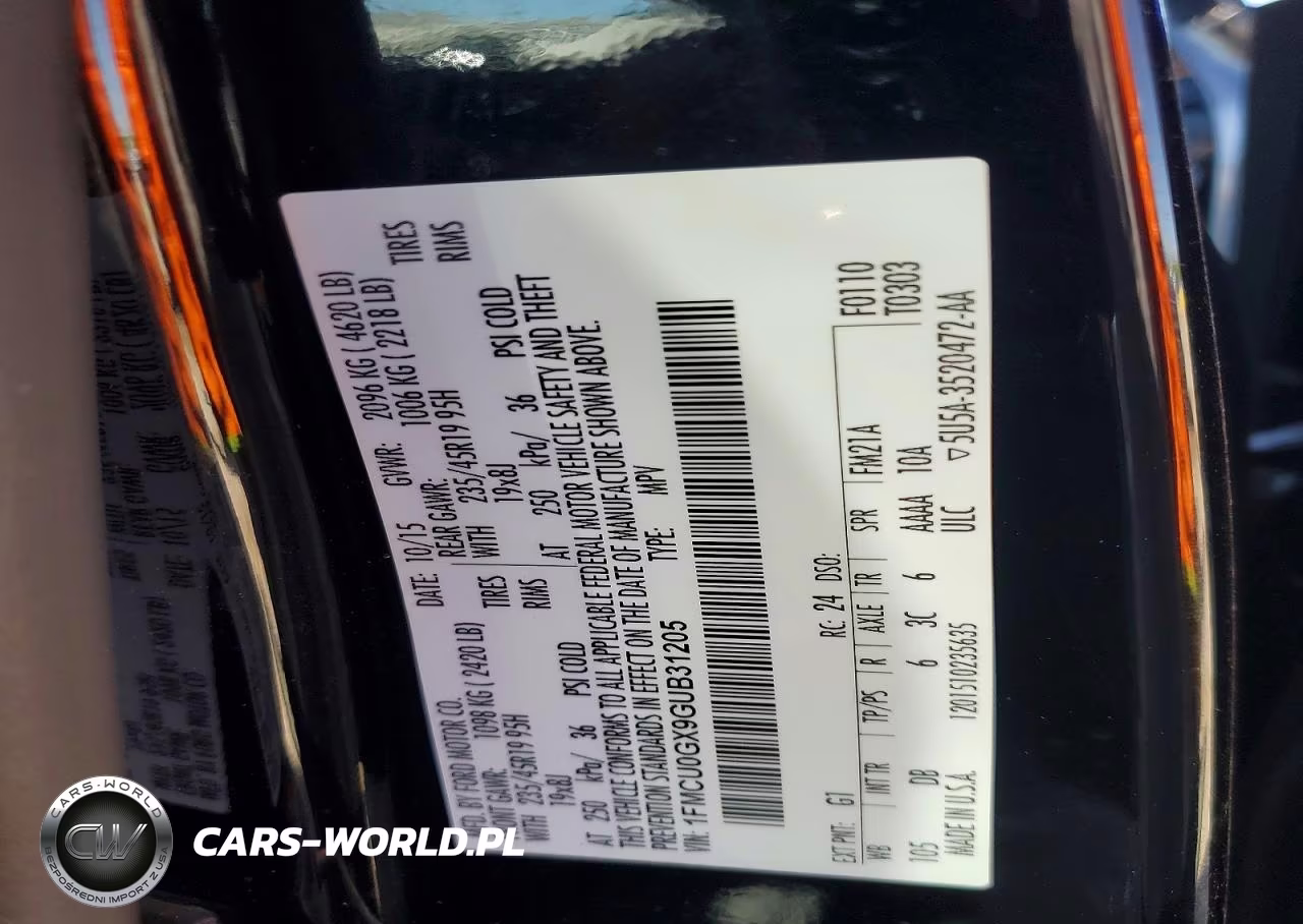 2016 Ford Escape Se VIN:1FMCU0GX9GUB31205 - 14