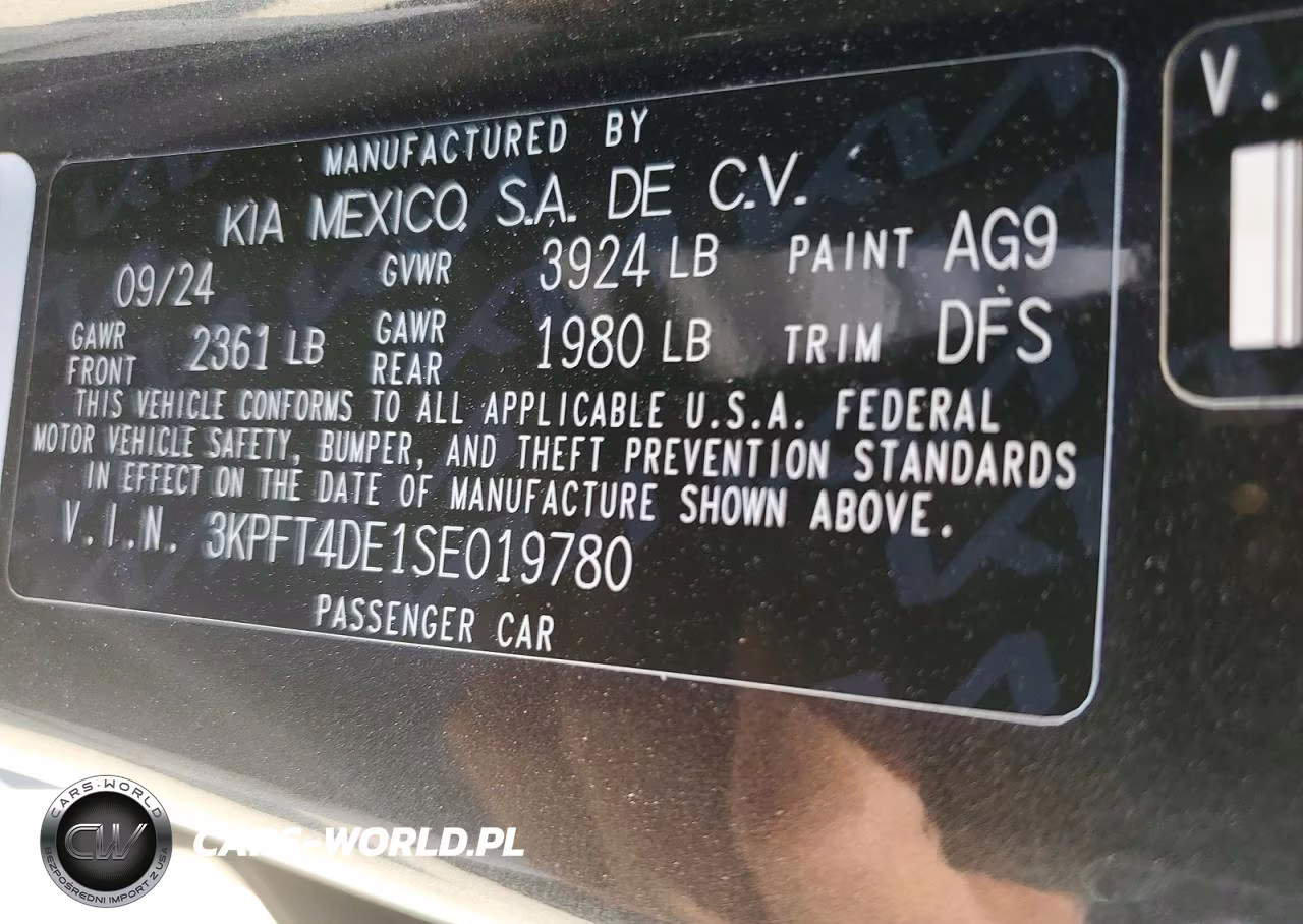 2025 Kia K4 Lxs VIN:3KPFT4DE1SE019780 - 12