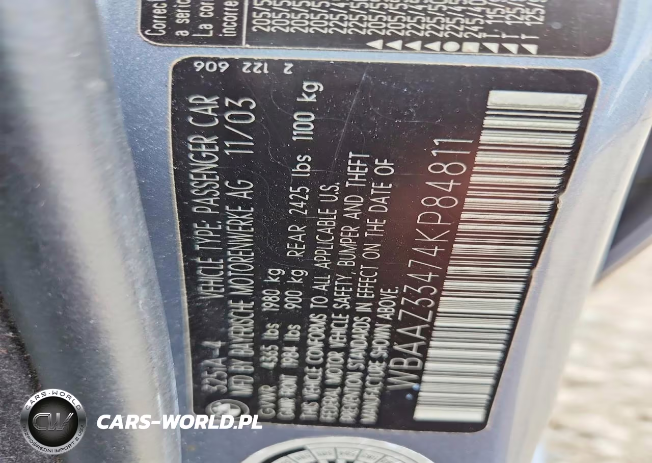 2004 BMW 325 Is Sulev VIN:WBAAZ33474KP84811 - 12