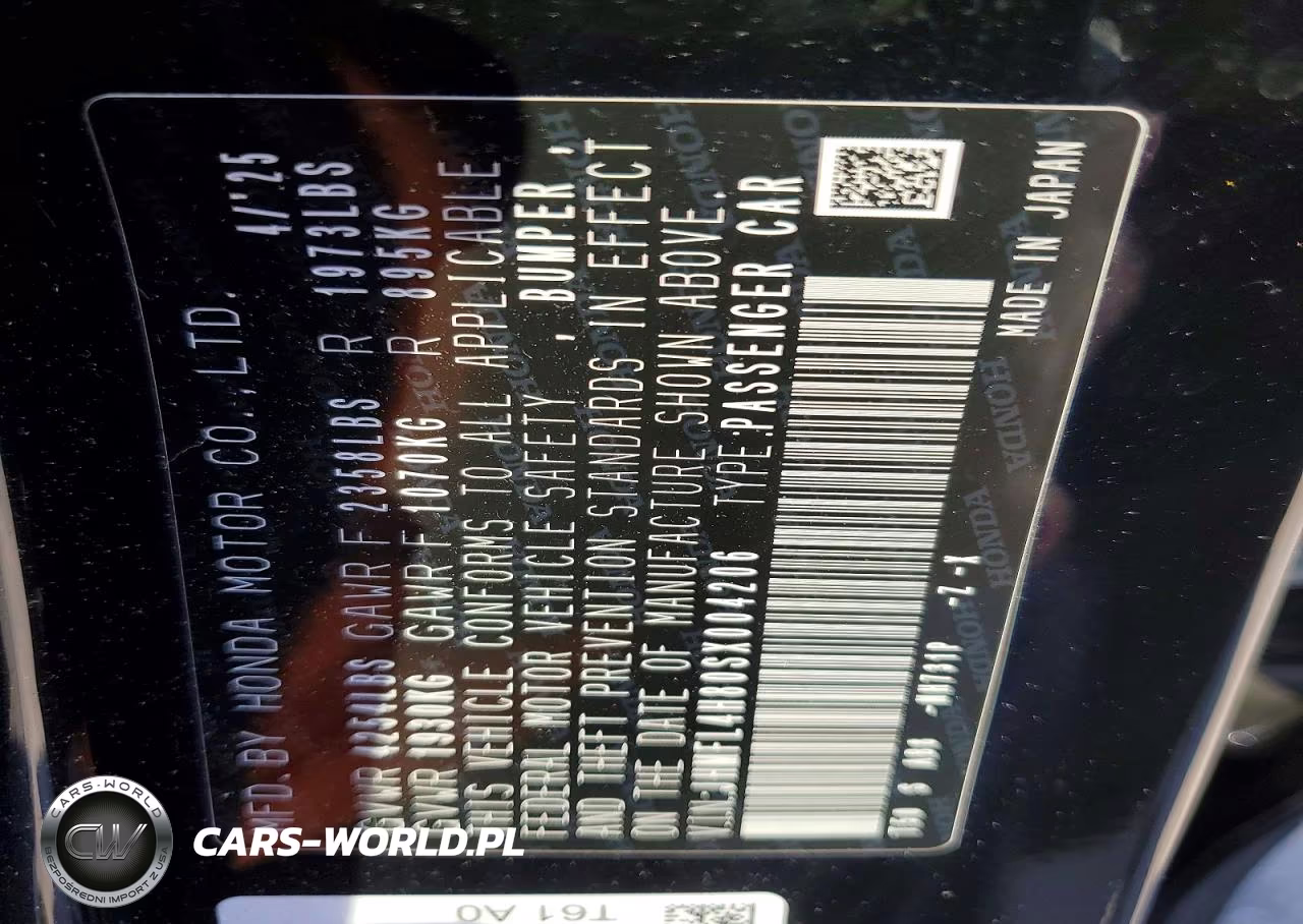 2025 Honda Civic Sport VIN:JHMFL4H80SX004206 - 12
