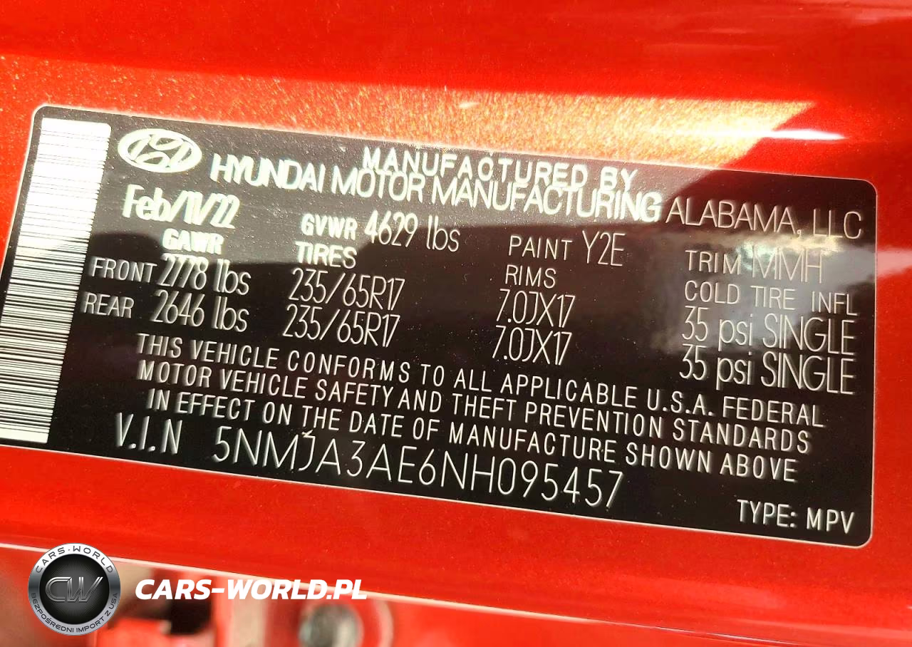 2022 Hyundai Tucson Se VIN:5NMJA3AE6NH095457 - 13