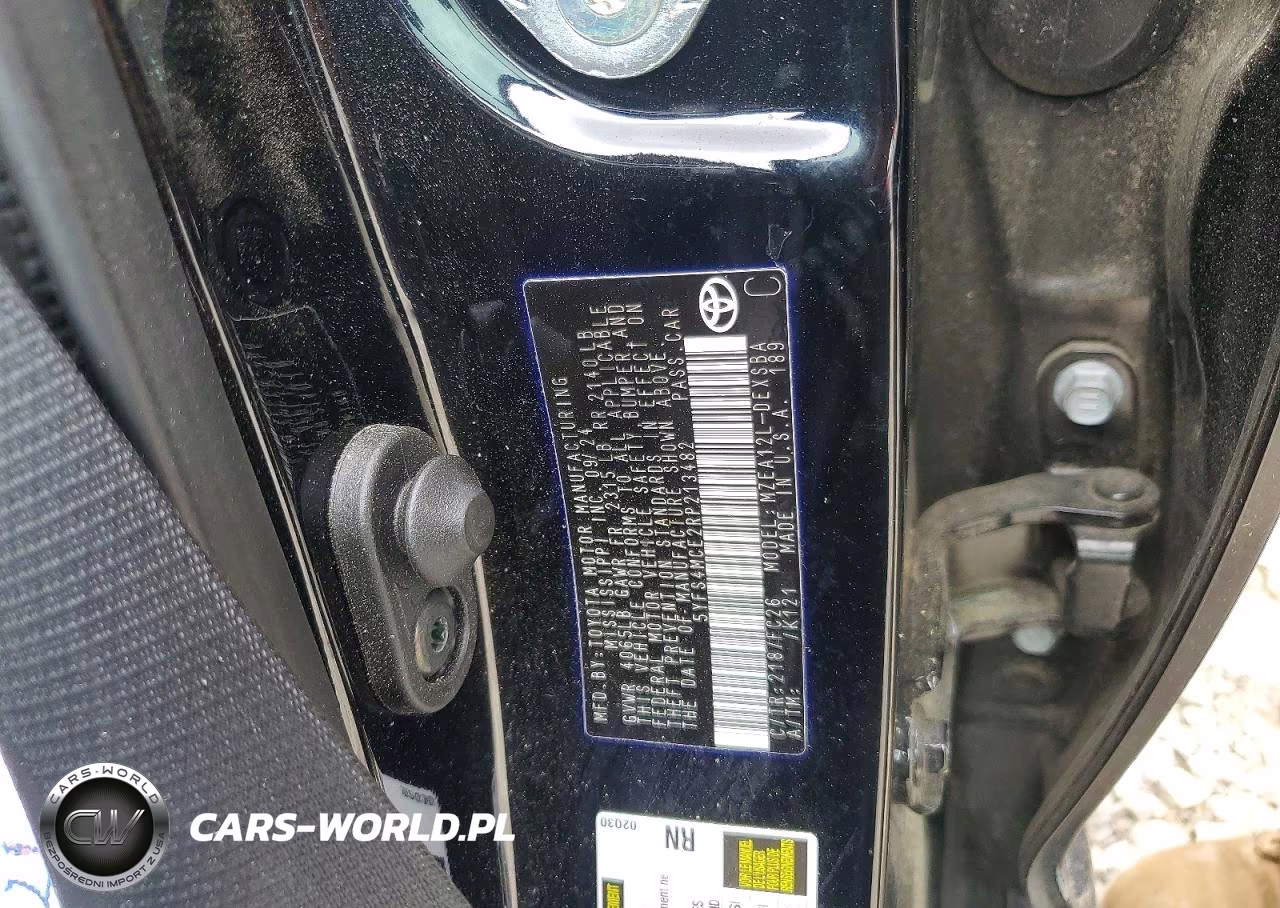 2024 Toyota Corolla Se VIN:5YFS4MCE2RP213482 - 12