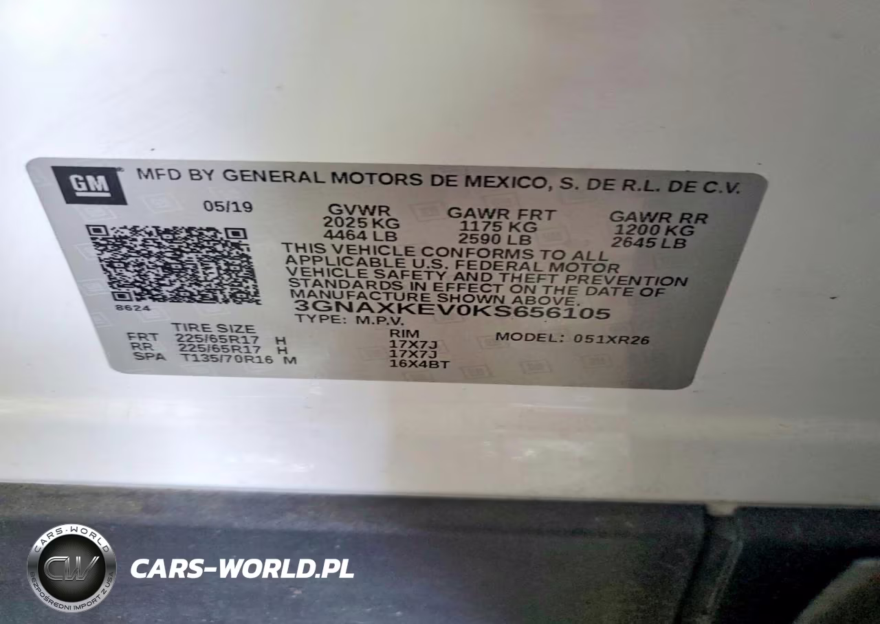 2019 Chevrolet Equinox Lt VIN:3GNAXKEV0KS656105 - 14