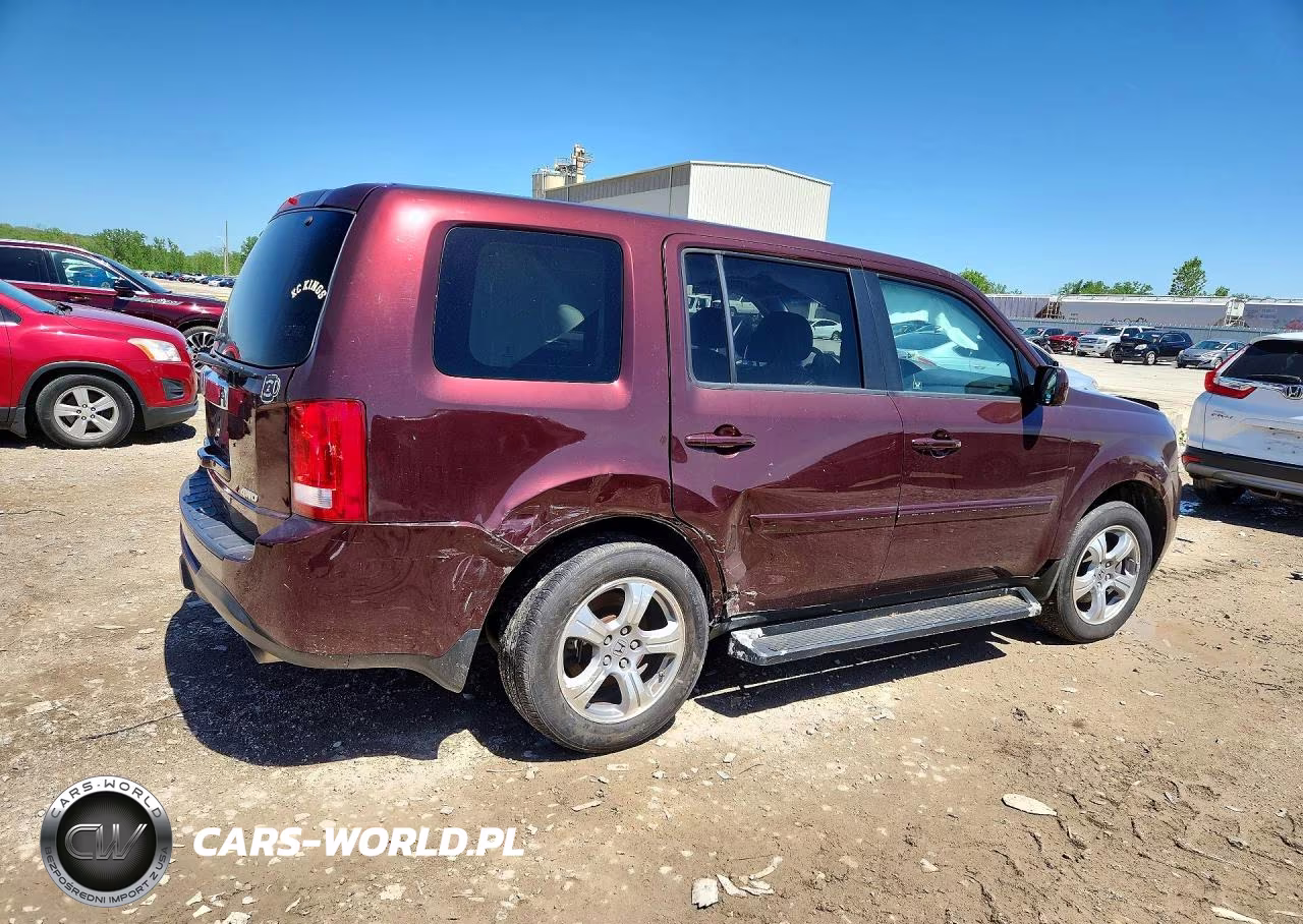 2012 Honda Pilot Exl VIN:5FNYF4H58CB034038 - 3