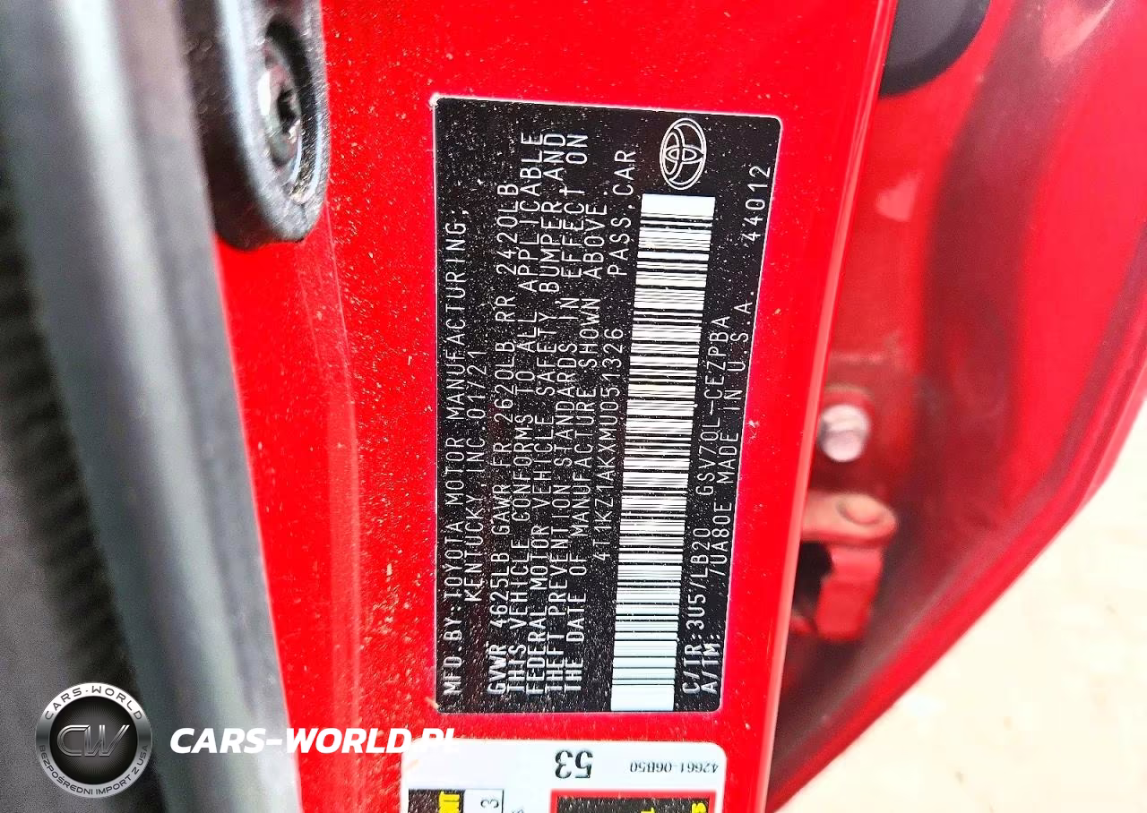 2021 Toyota Camry Xse V6 VIN:4T1KZ1AKXMU051326 - 12