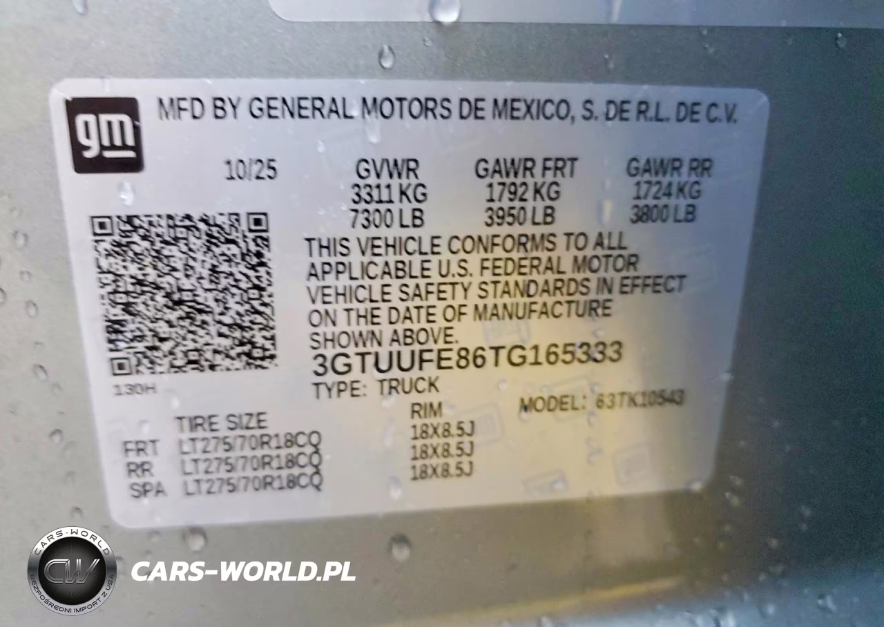 2026 GMC Sierra K1500 At4X VIN:3GTUUFE86TG165333 - 13