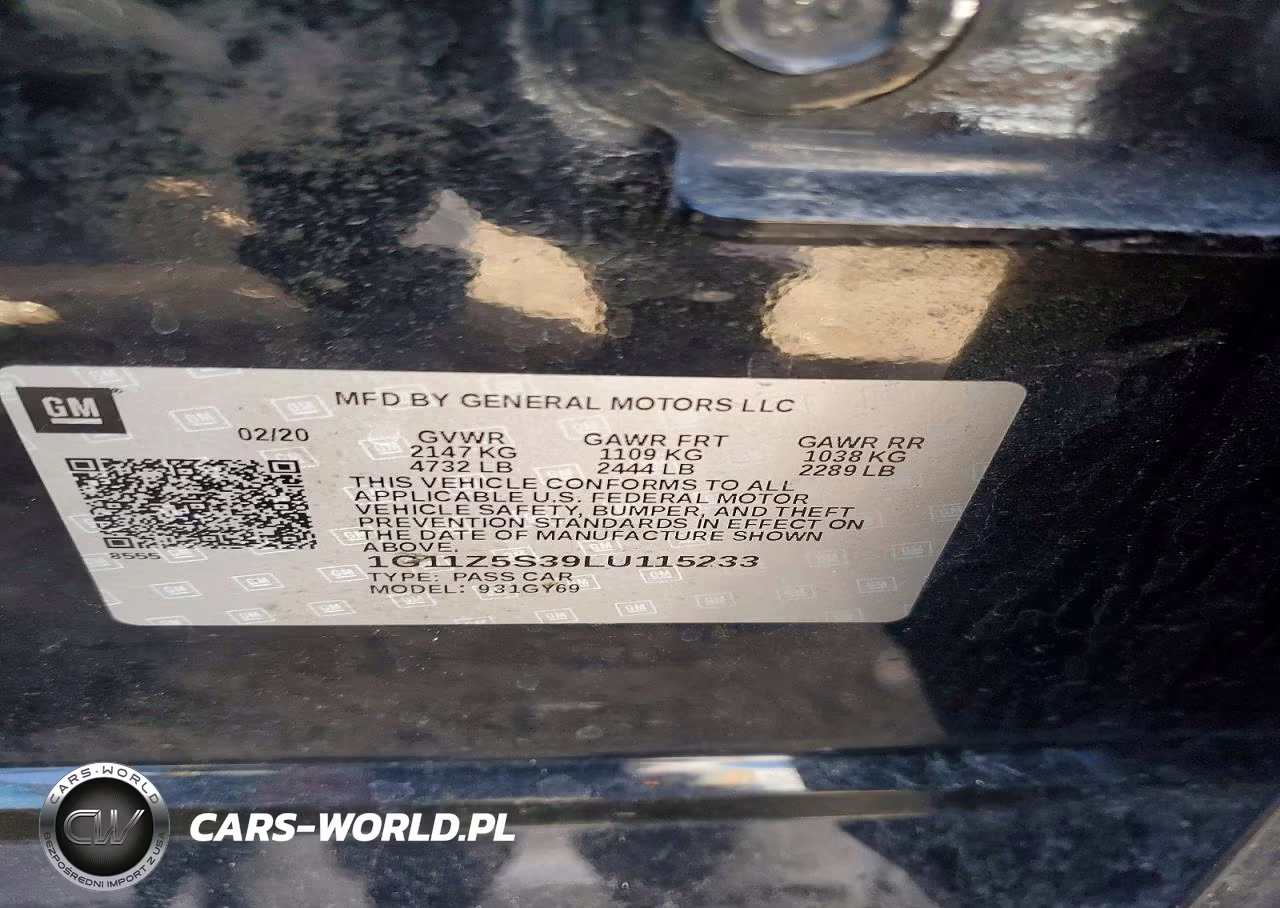 2020 Chevrolet Impala Lt VIN:1G11Z5S39LU115233 - 12