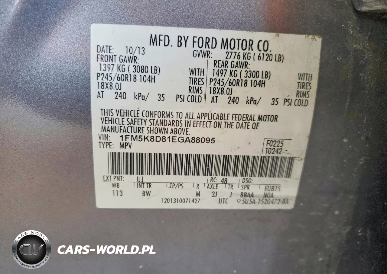 2014 Ford Explorer Xlt VIN:1FM5K8D81EGA88095 - 13