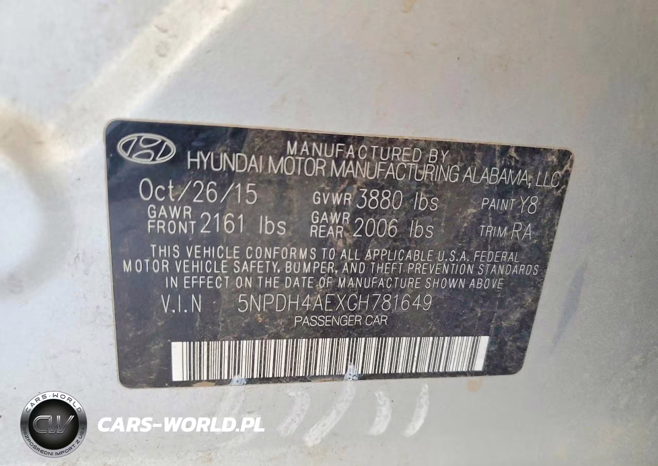 2016 Hyundai Elantra Se VIN:5NPDH4AEXGH781649 - 13