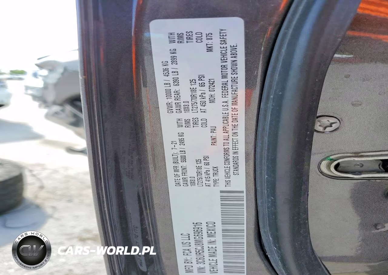 2021 Ram 2500 Tradesman VIN:3C6UR5CJ8MG696916 - 12