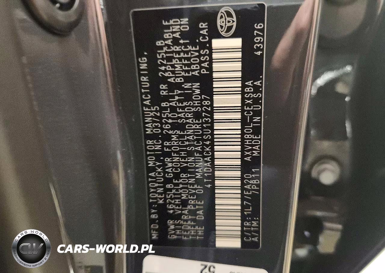 2025 Toyota Camry Se VIN:4T1DAACK4SU137287 - 13