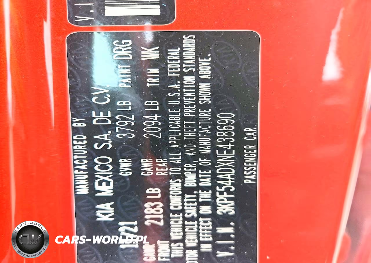 2022 Kia Forte Gt Line VIN:3KPF54ADXNE438690 - 12