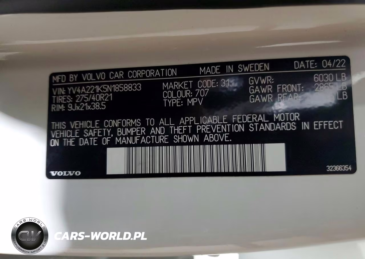 2022 Volvo Xc90 T6 Momentum VIN:YV4A221K5N1858833 - 13