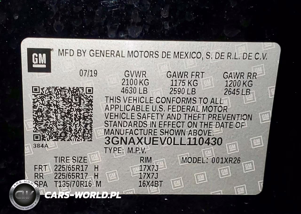 2020 Chevrolet Equinox Lt VIN:3GNAXUEV0LL110430 - 14