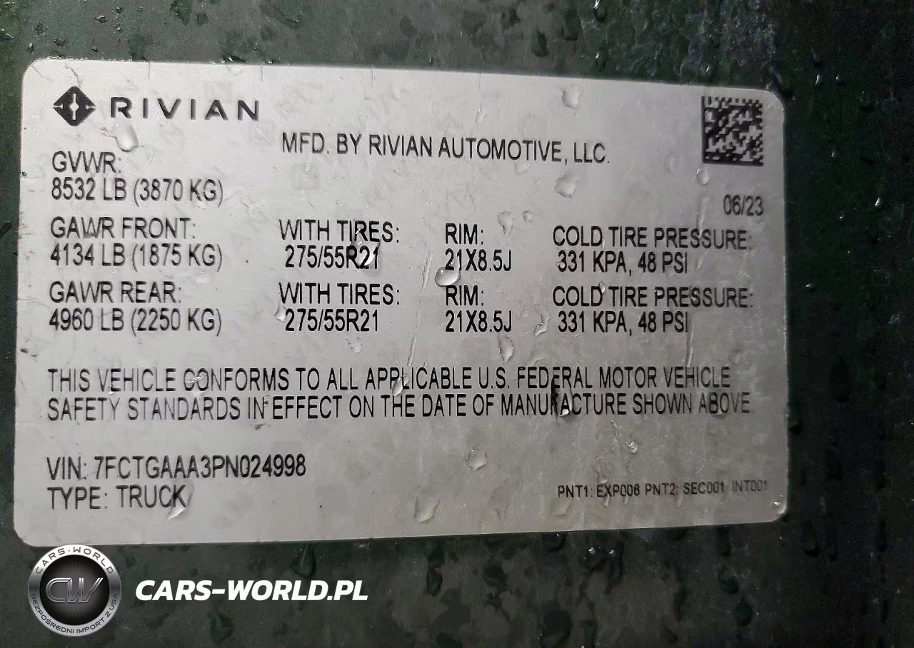 2023 Rivian R1T Adventure VIN:7FCTGAAA3PN024998 - 13