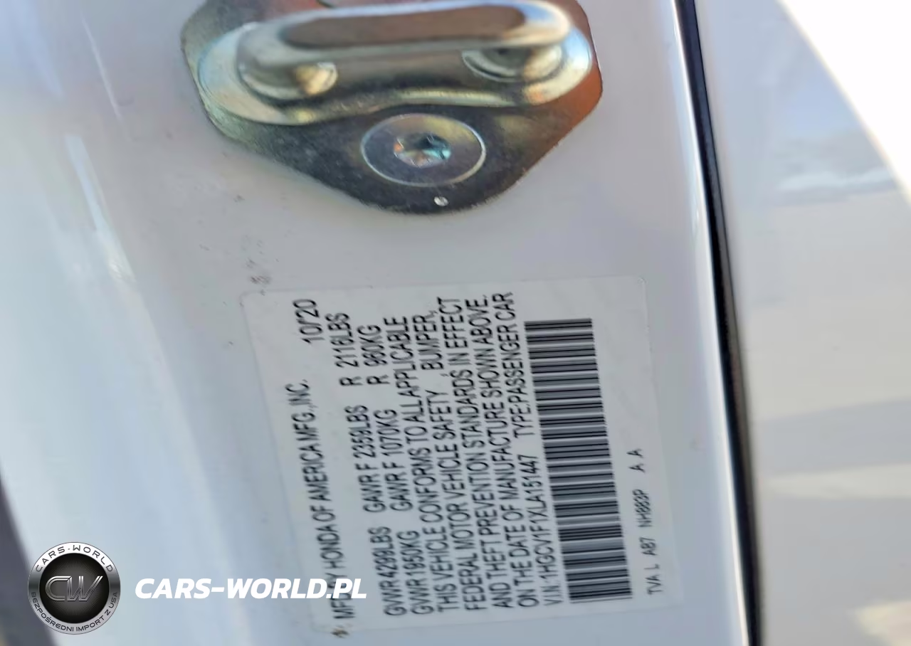 2020 Honda Accord Lx VIN:1HGCV1F1XLA151447 - 12