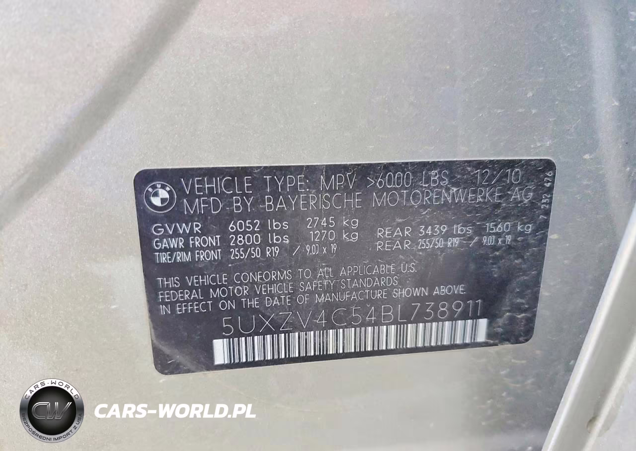 2011 BMW X5 xDrive35I VIN:5UXZV4C54BL738911 - 12