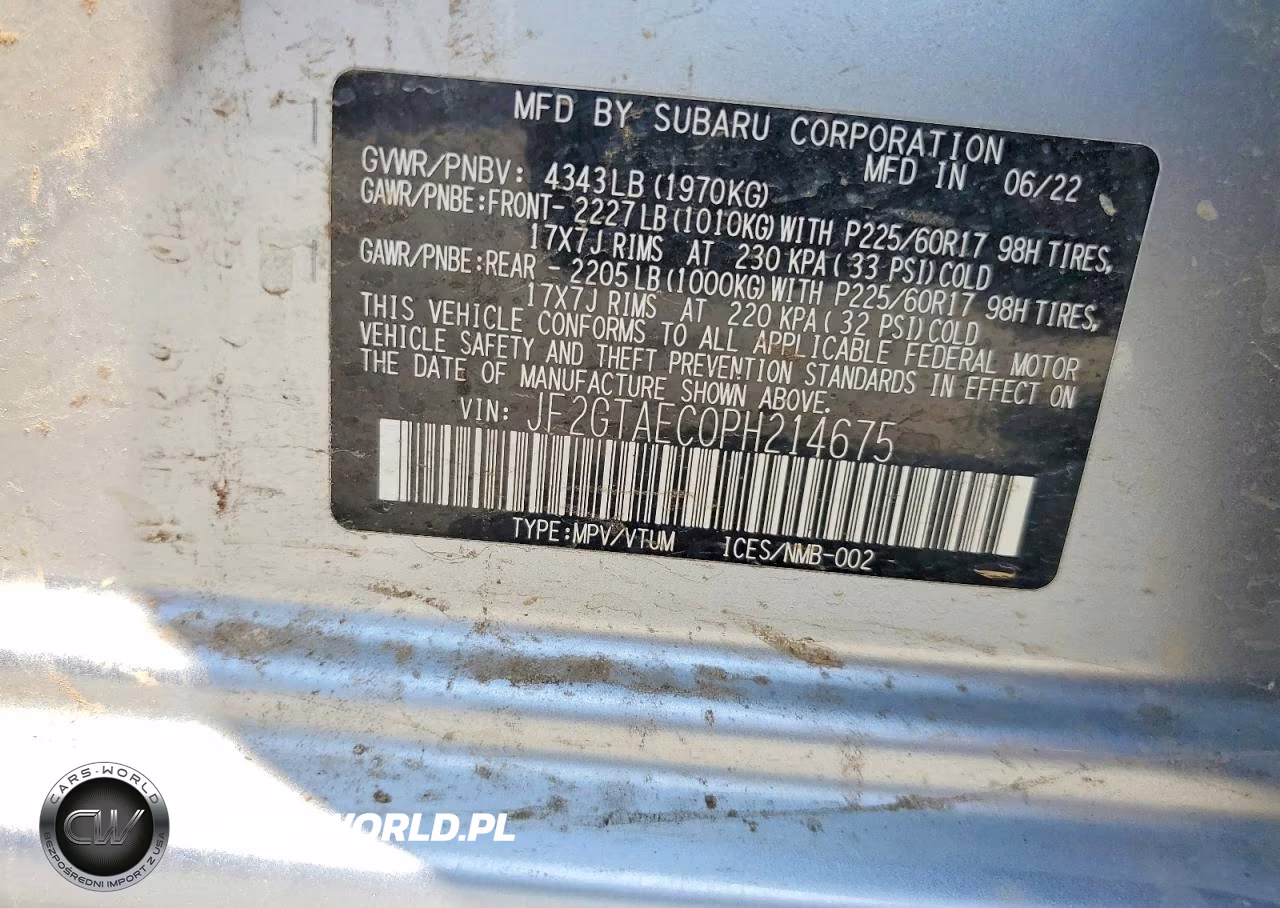 2023 Subaru Crosstrek Premium VIN:JF2GTAEC0PH214675 - 12