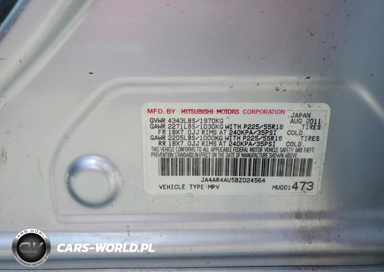 2011 Mitsubishi Outlander Sport Se VIN:JA4AR4AU5BZ024564 - 13