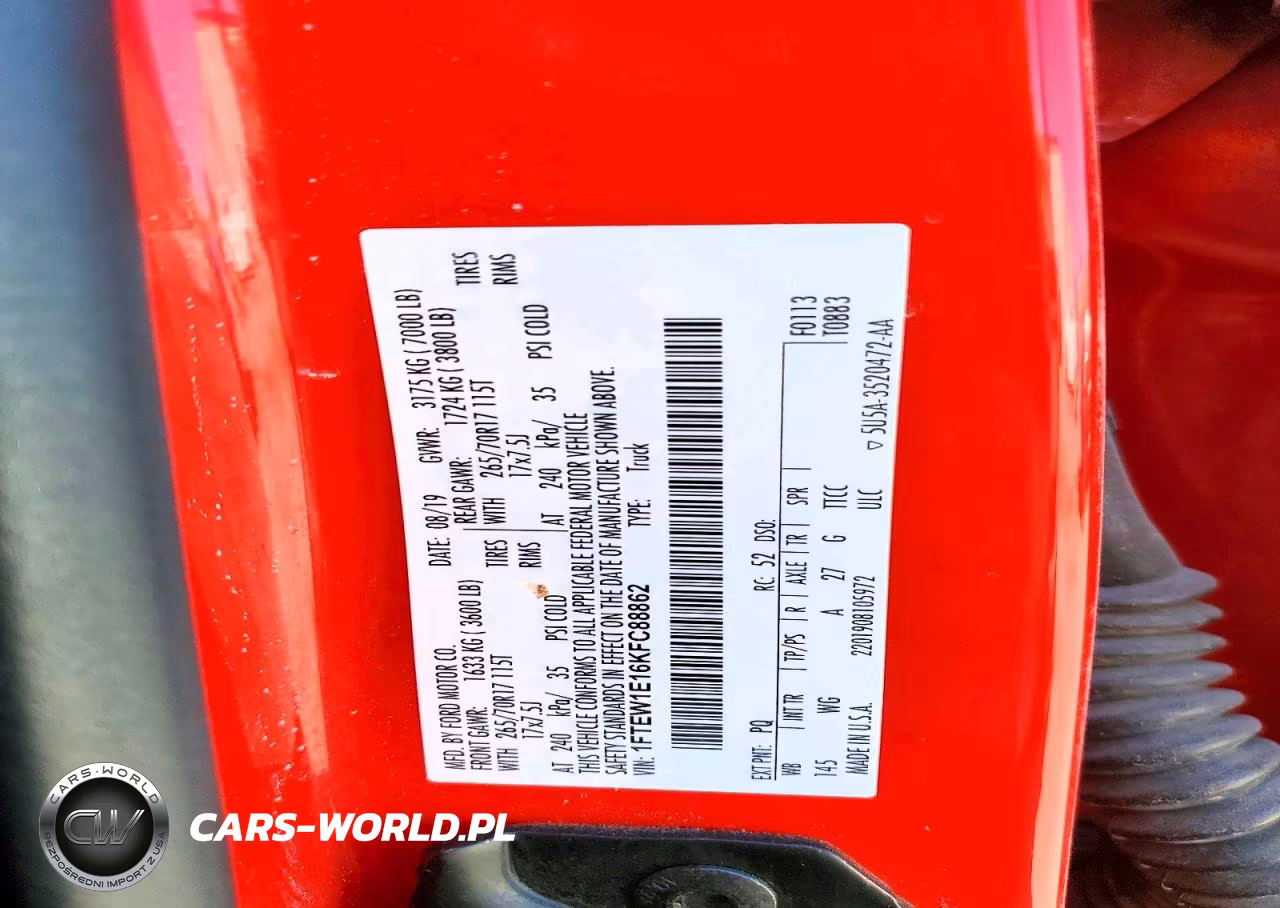 2019 Ford F150 Supercrew VIN:1FTEW1E16KFC88862 - 12
