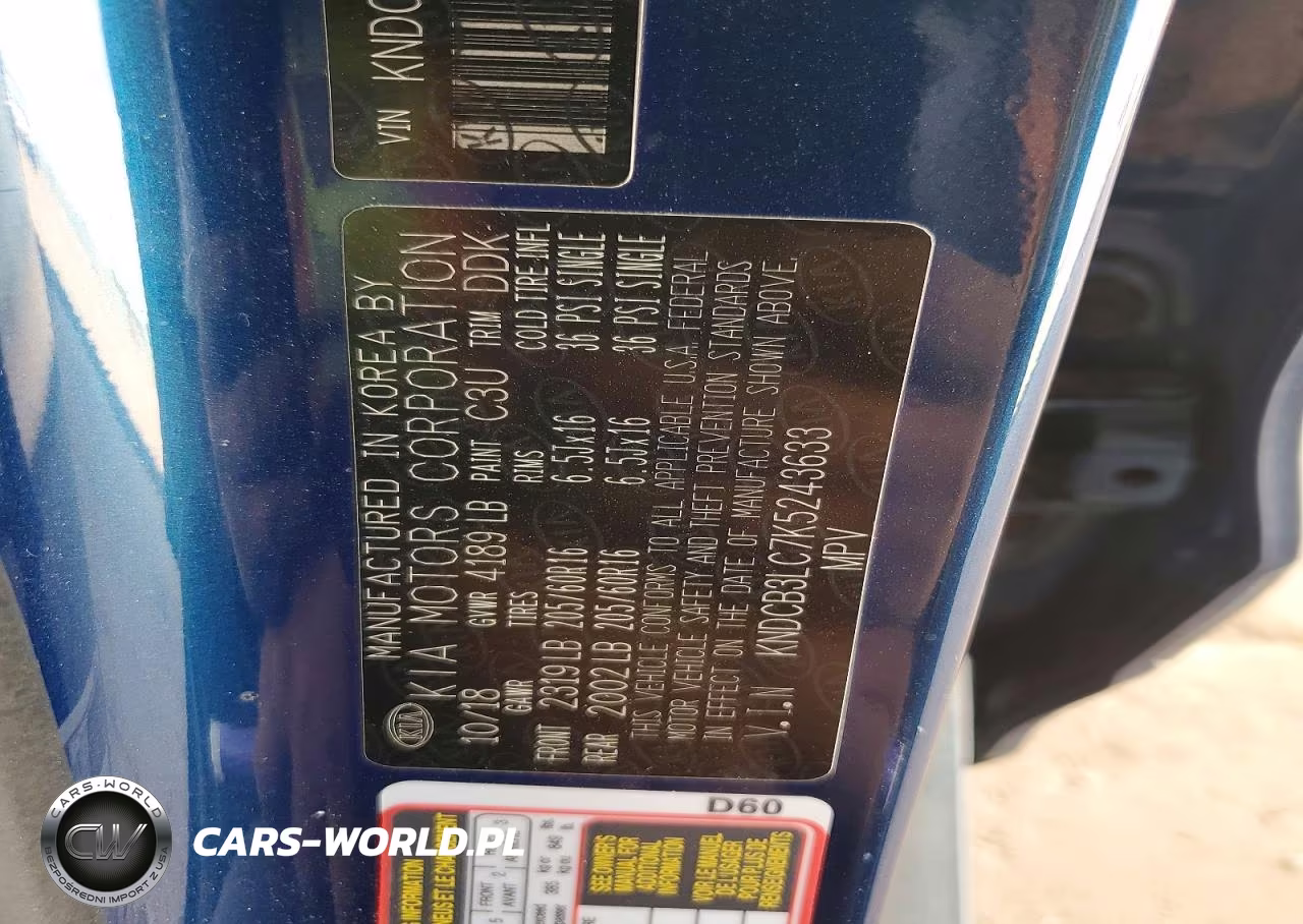 2019 Kia Niro Lx VIN:KNDCB3LC7K5243633 - 12