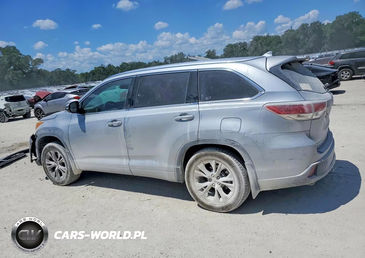2014 Toyota Highlander Xle VIN:5TDJKRFH3ES042537 - 2