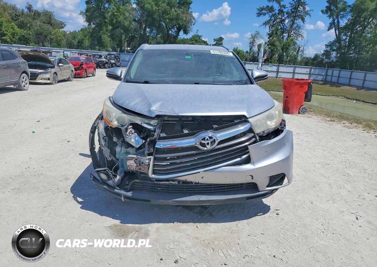 2014 Toyota Highlander Xle VIN:5TDJKRFH3ES042537 - 5
