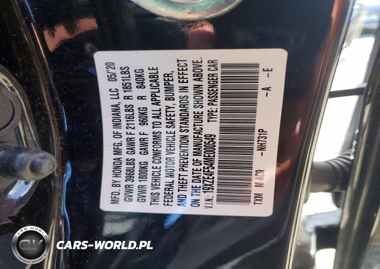 HONDA INSIGHT EX VIN:19XZE4F54ME000549 - 13