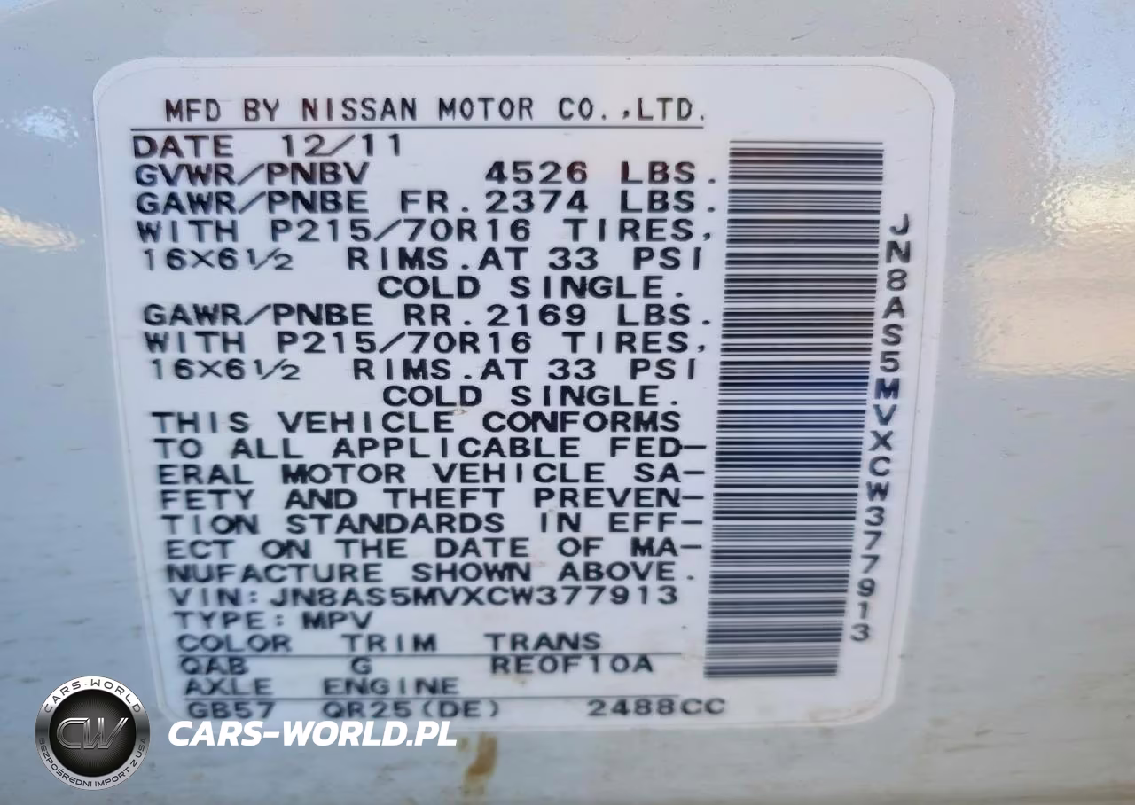 2012 Nissan Rogue S VIN:JN8AS5MVXCW377913 - 12