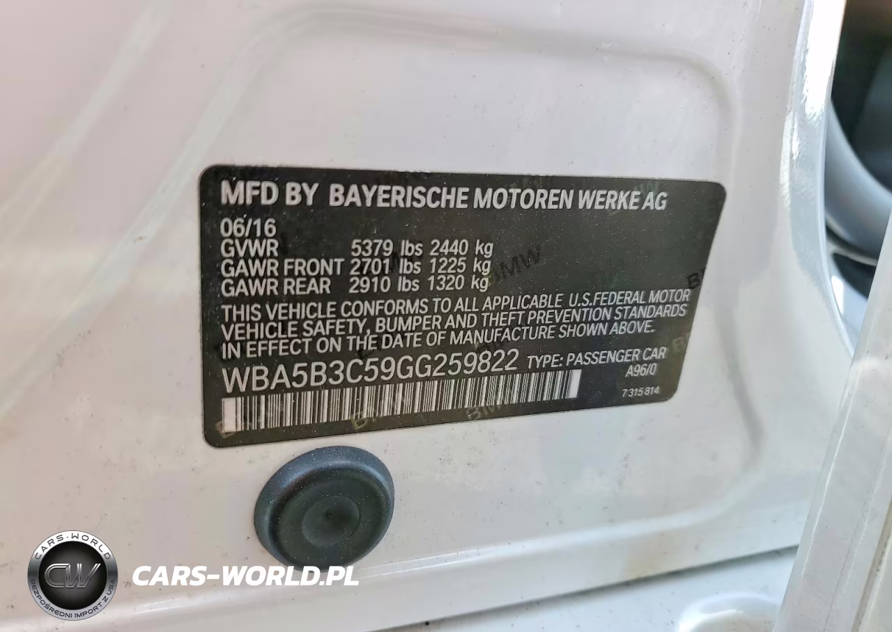 2016 BMW 535 Xi VIN:WBA5B3C59GG259822 - 13