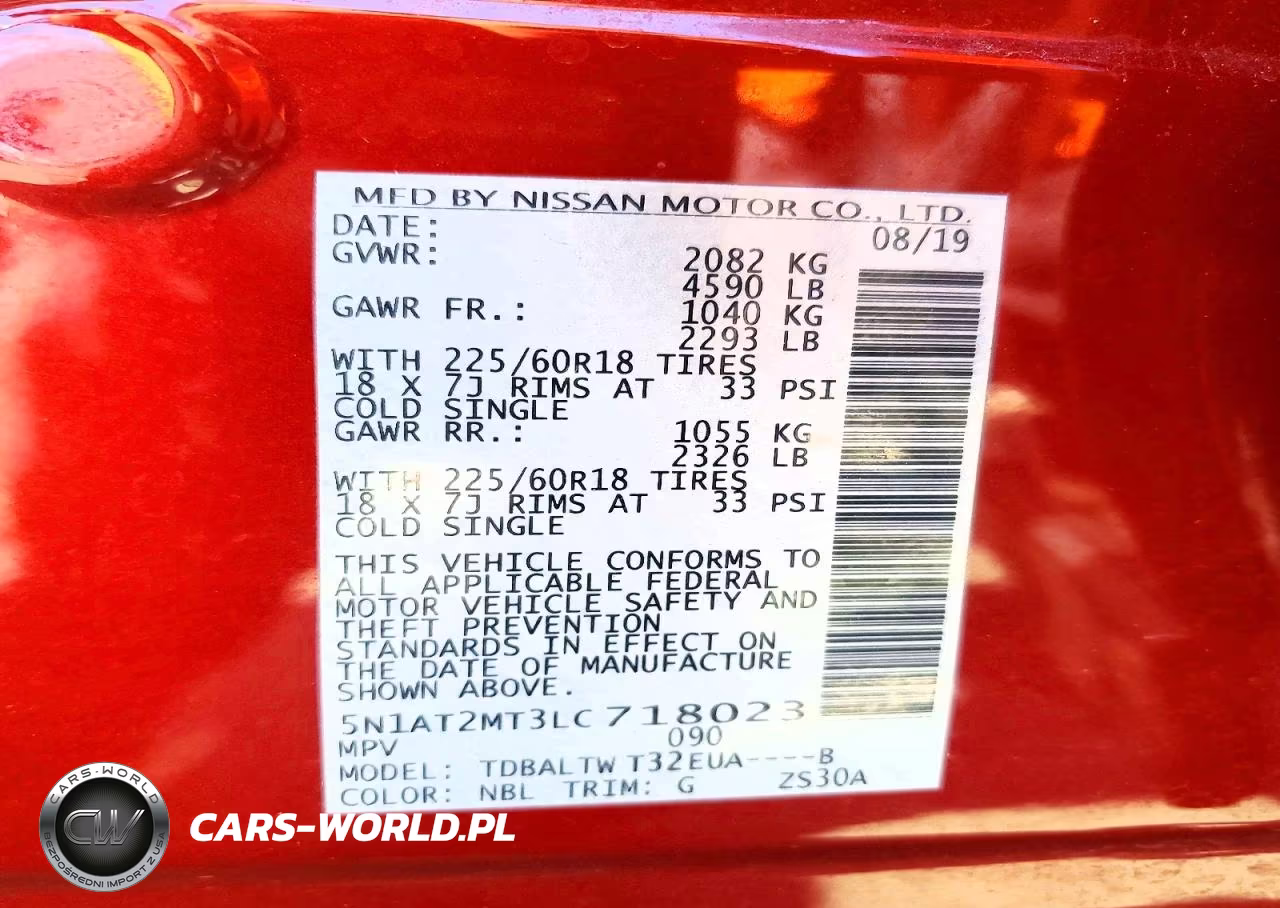 2020 Nissan Rogue Sv VIN:5N1AT2MT3LC718023 - 13