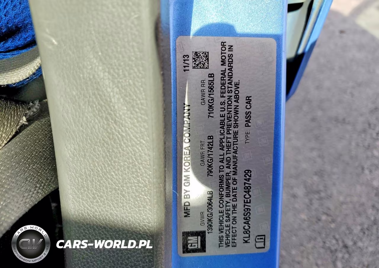 2014 Chevrolet Spark Ls VIN:KL8CA6S97EC487429 - 12