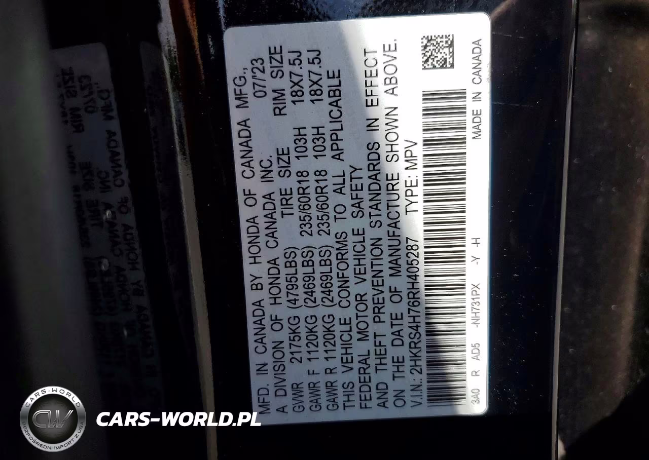 2024 Honda Cr-V Exl VIN:2HKRS4H76RH405287 - 13