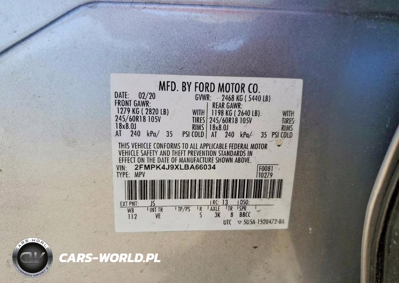 2020 Ford Edge Sel VIN:2FMPK4J9XLBA66034 - 13