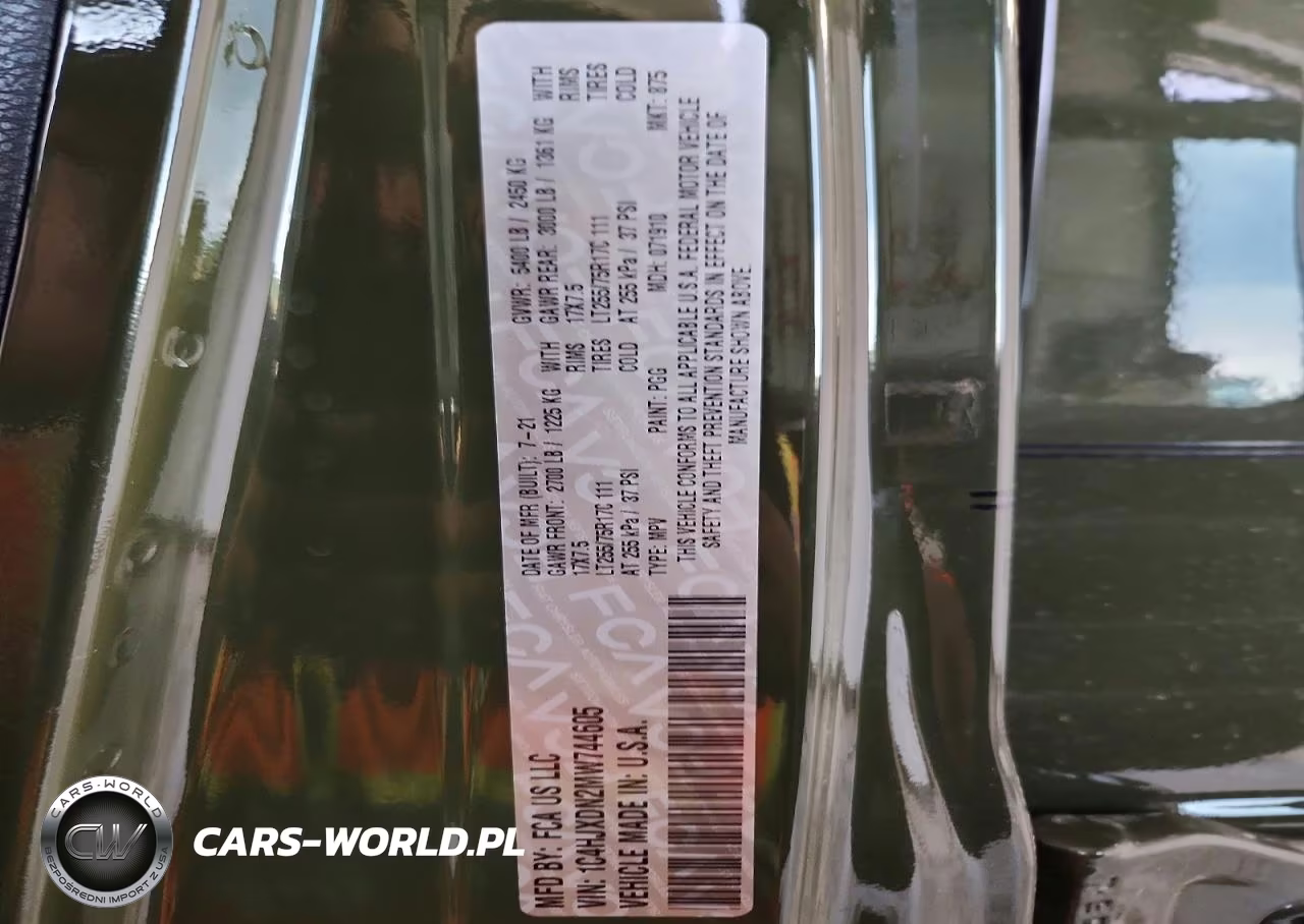 2021 Jeep Wrangler Unlimited Sport VIN:1C4HJXDN2MW744605 - 13