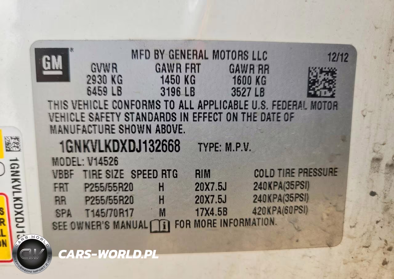2013 Chevrolet Traverse Ltz VIN:1GNKVLKDXDJ132668 - 14