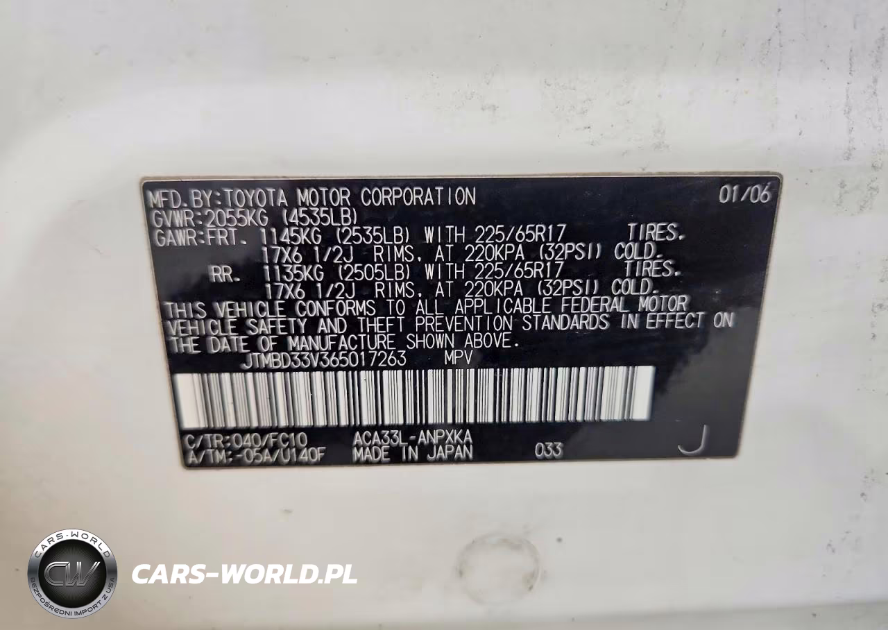 2006 Toyota Rav4 Base VIN:JTMBD33V365017263 - 13