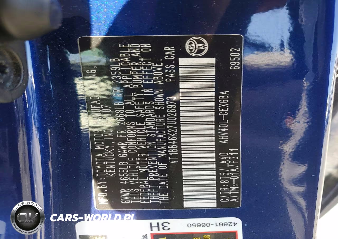 2007 Toyota Camry Hybrid VIN:4T1BB46K27U026973 - 12