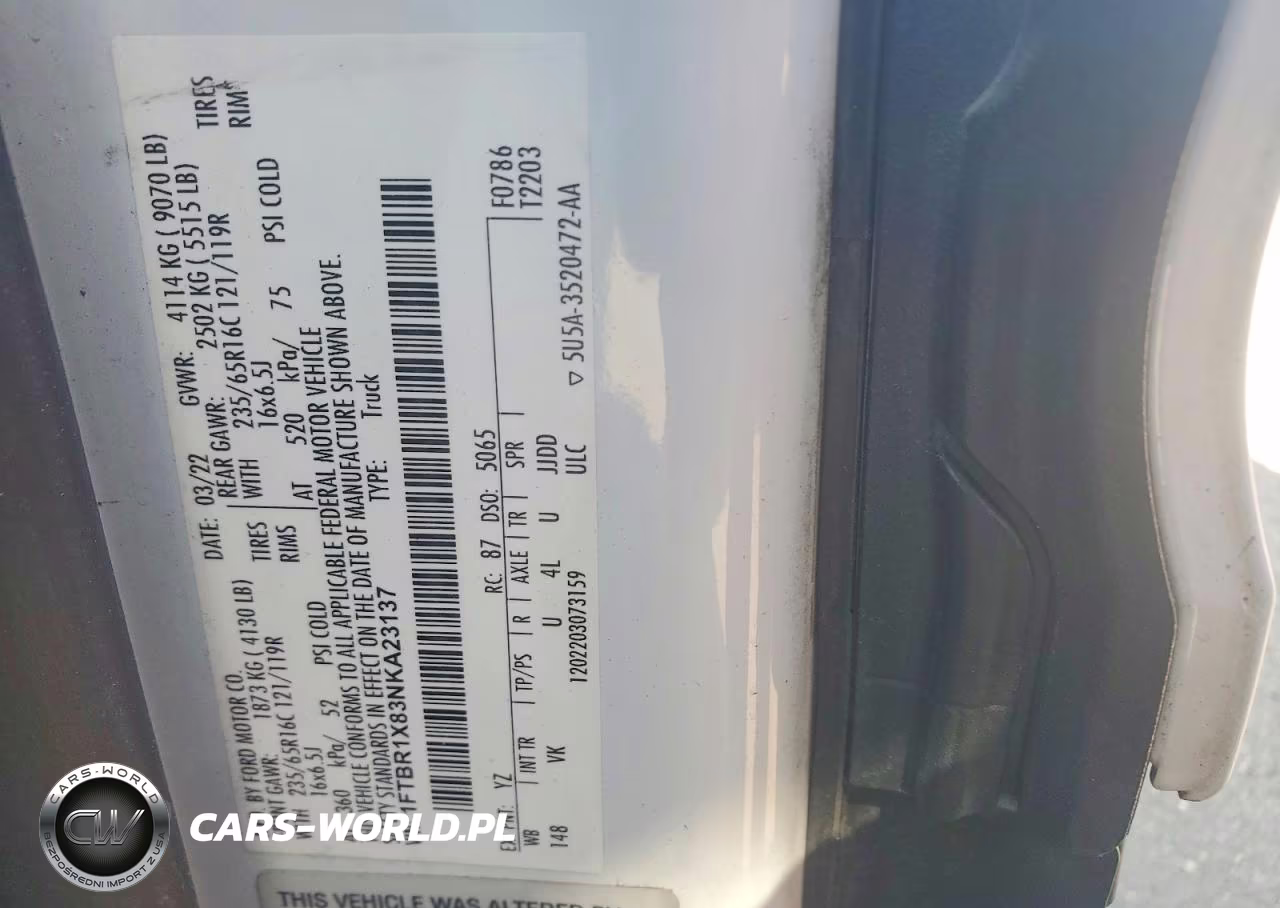 2022 Ford Transit 250 Delivery Van VIN:1FTBR1X83NKA23137 - 13