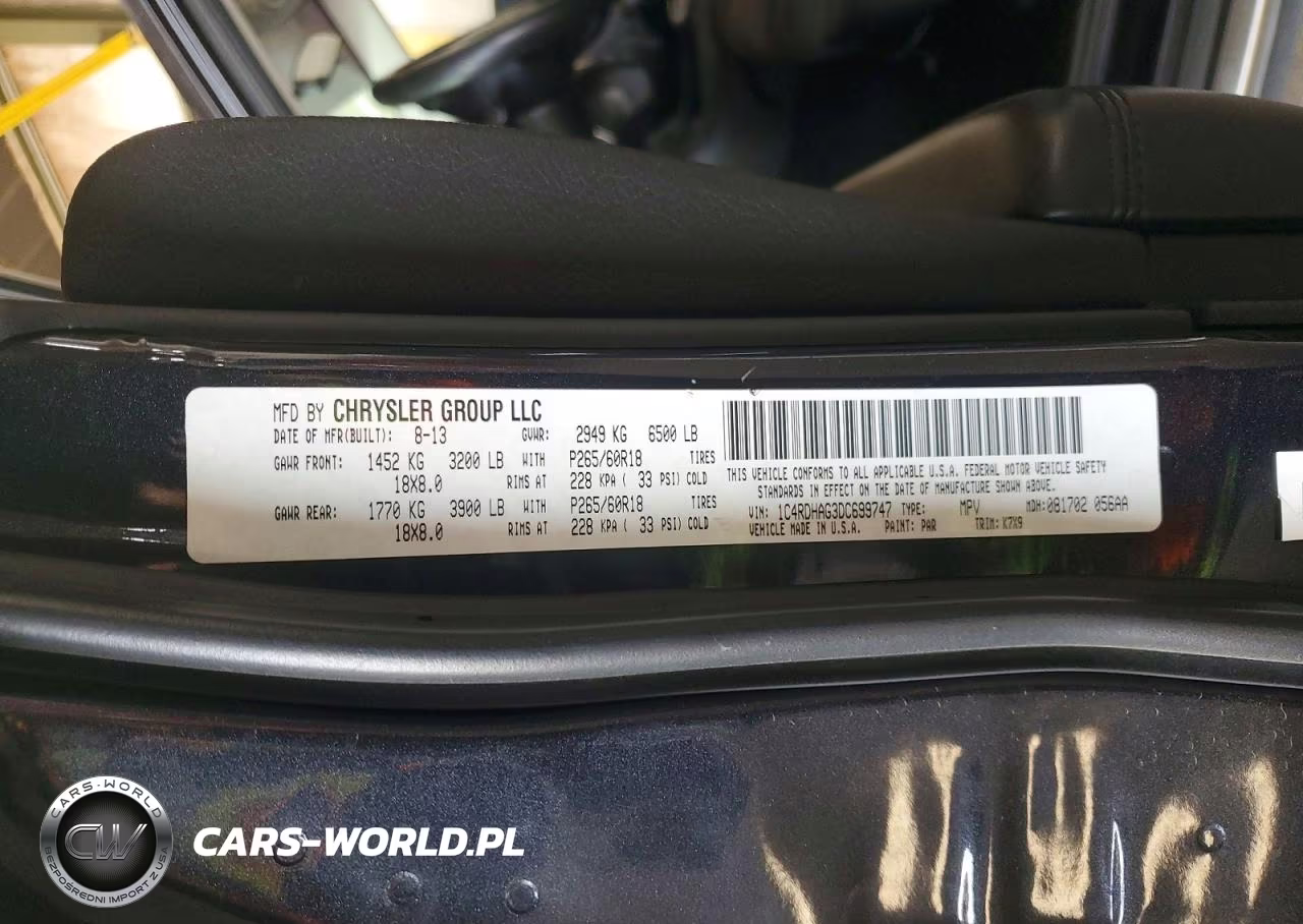 2013 Dodge Durango Sxt VIN:1C4RDHAG3DC699747 - 13