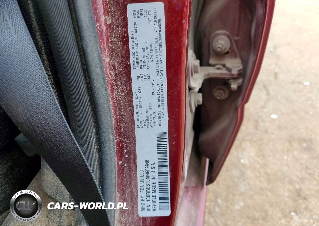 2021 Ram 1500 Big Horn VIN:1C6RREBT0MN609946 - 12