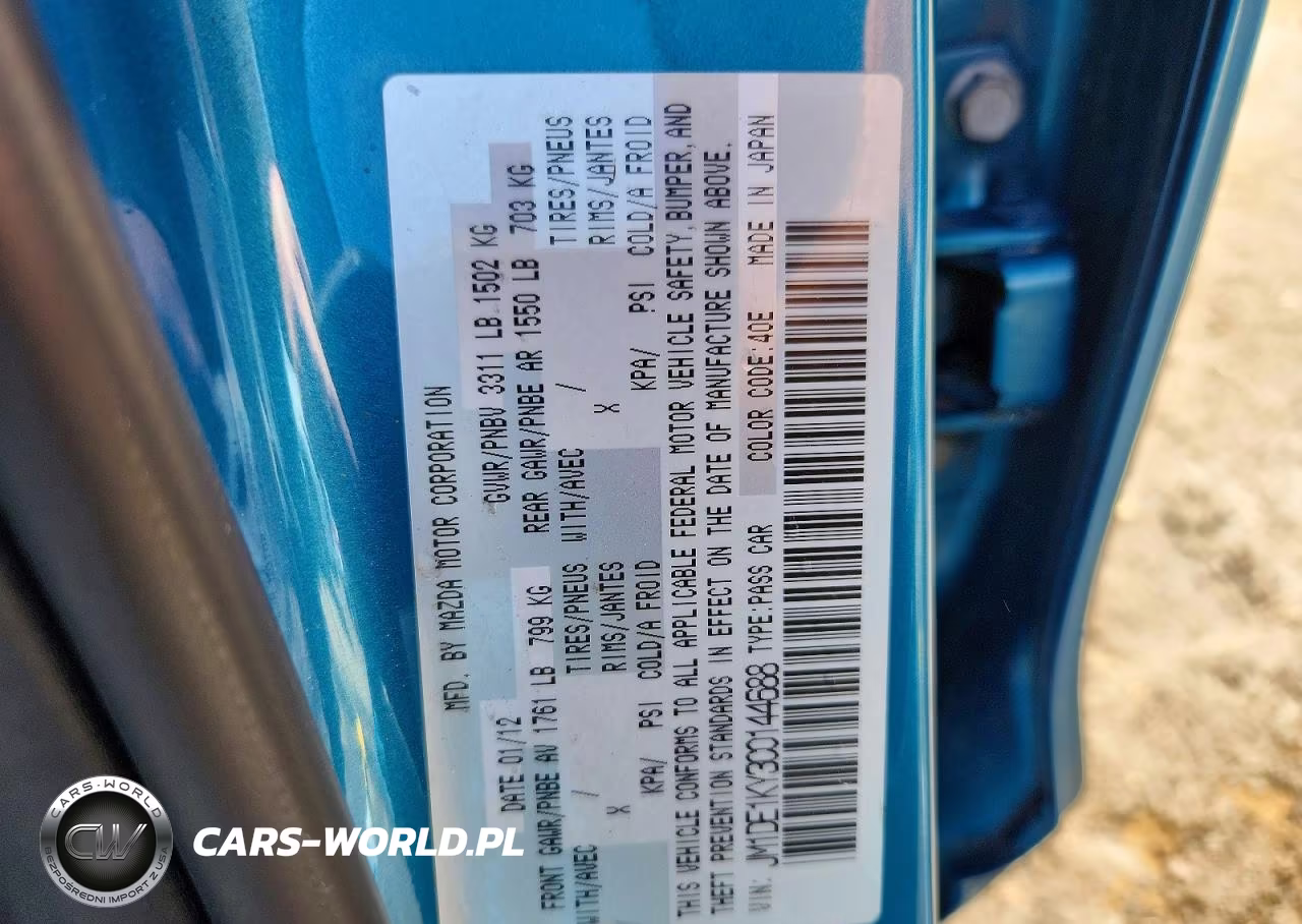 2012 Mazda Mazda2 VIN:JM1DE1KY3C0144688 - 13