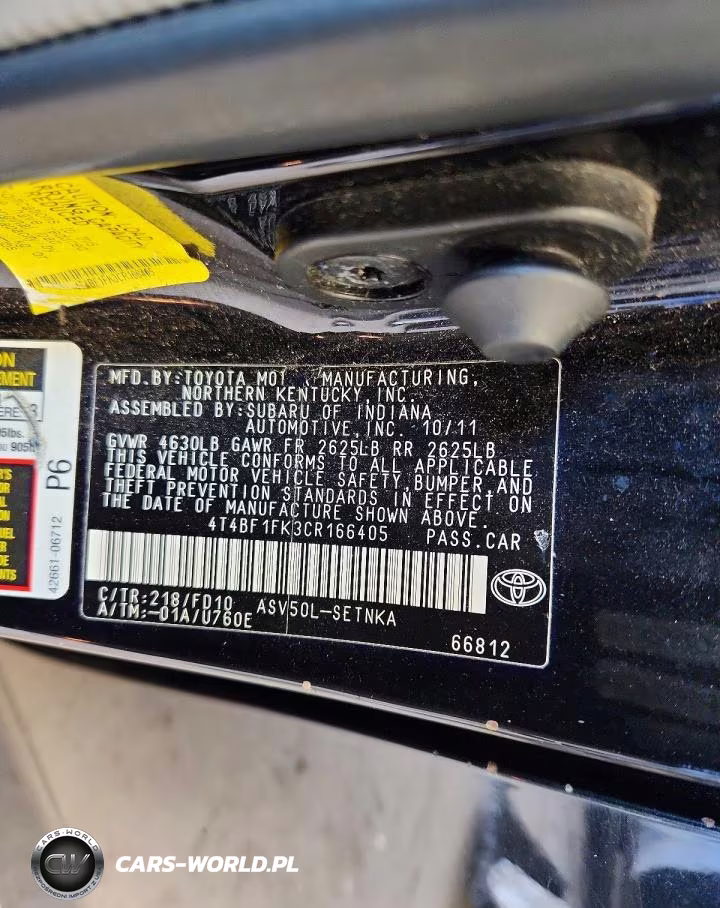 2012 Toyota Camry Le VIN:4T4BF1FK3CR166405 - 13