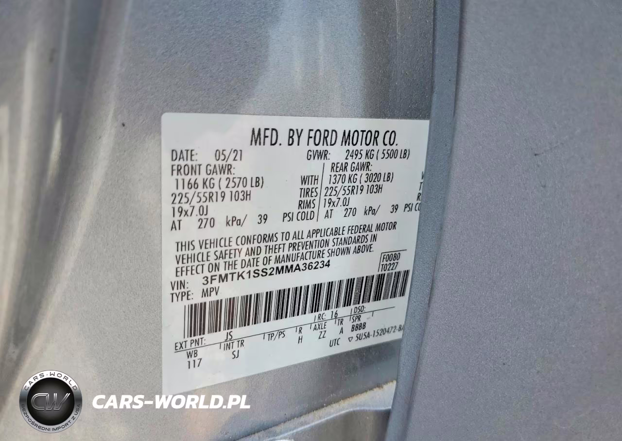 2021 Ford Mustang Mach-E Select VIN:3FMTK1SS2MMA36234 - 14
