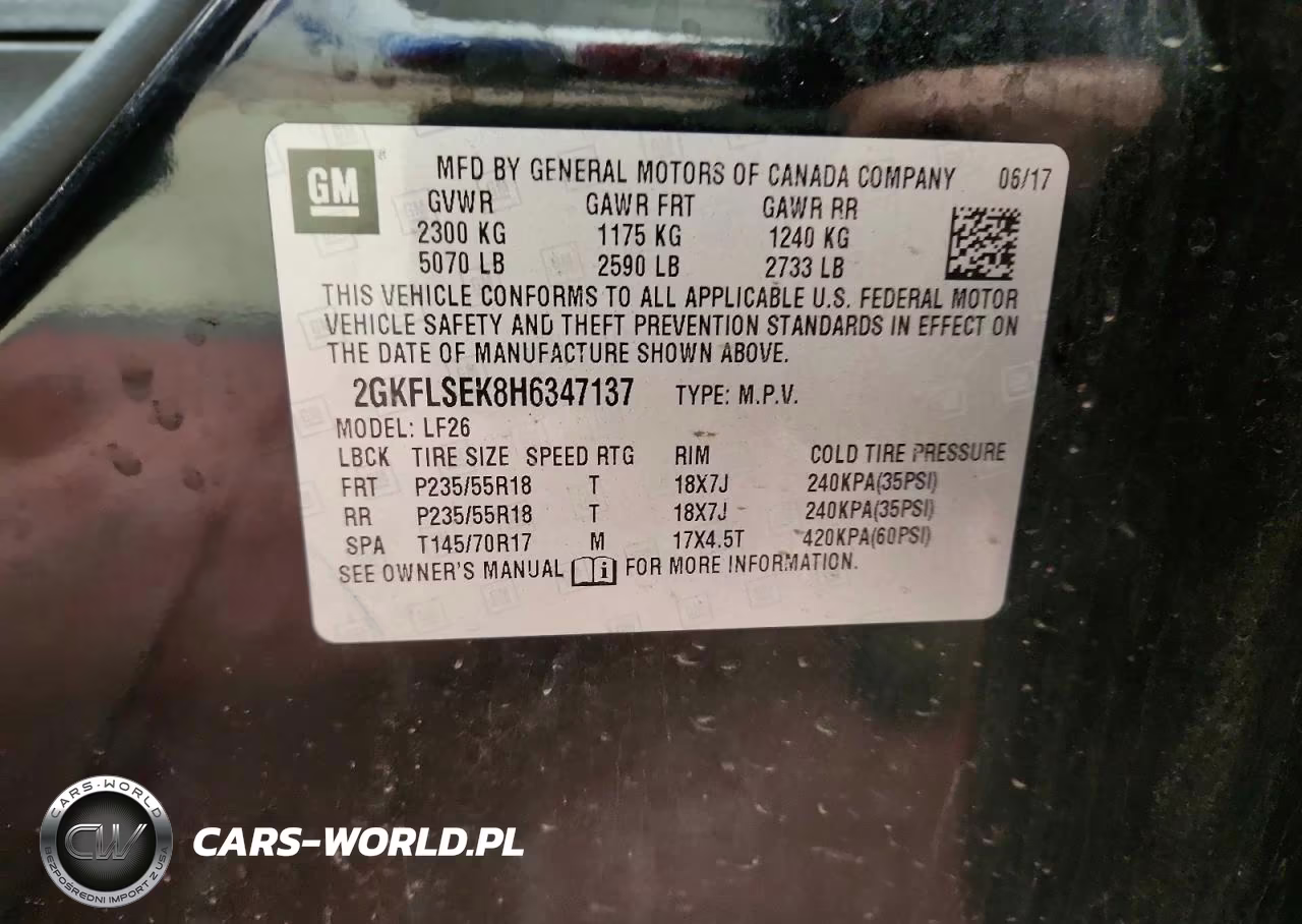 2017 GMC Terrain Sle VIN:2GKFLSEK8H6347137 - 13