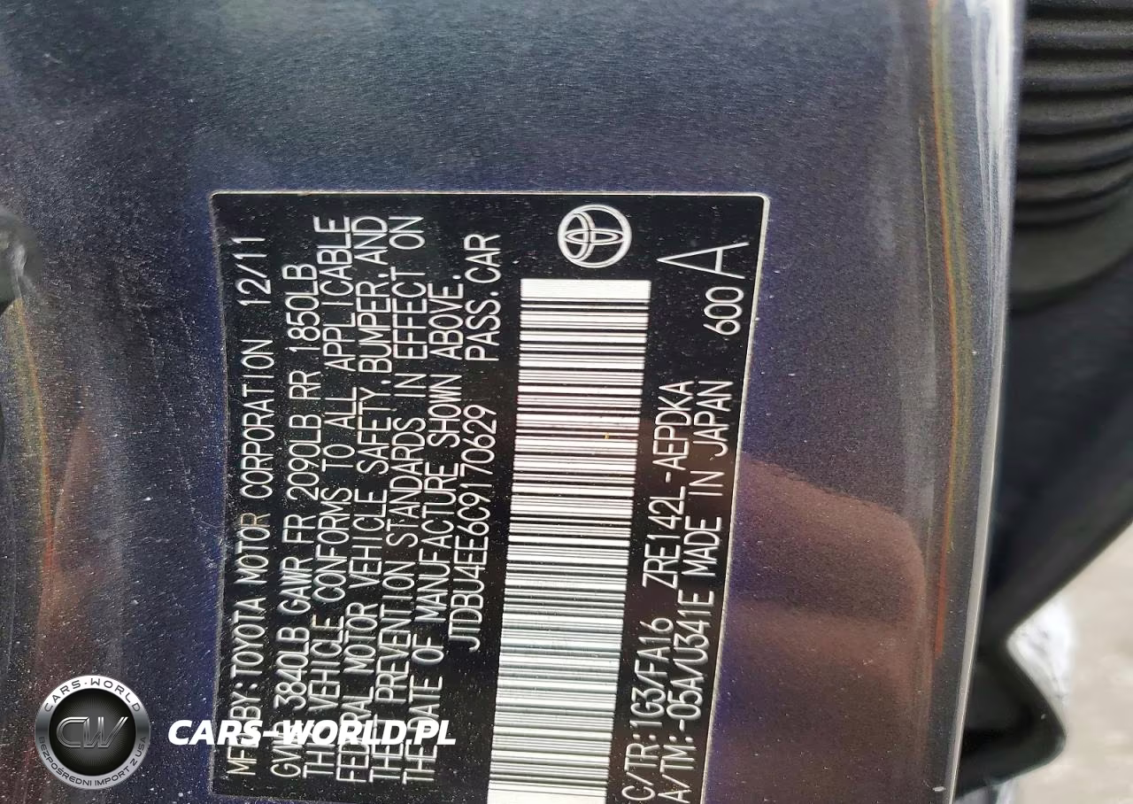 2012 Toyota Corolla L VIN:JTDBU4EE6C9170629 - 12