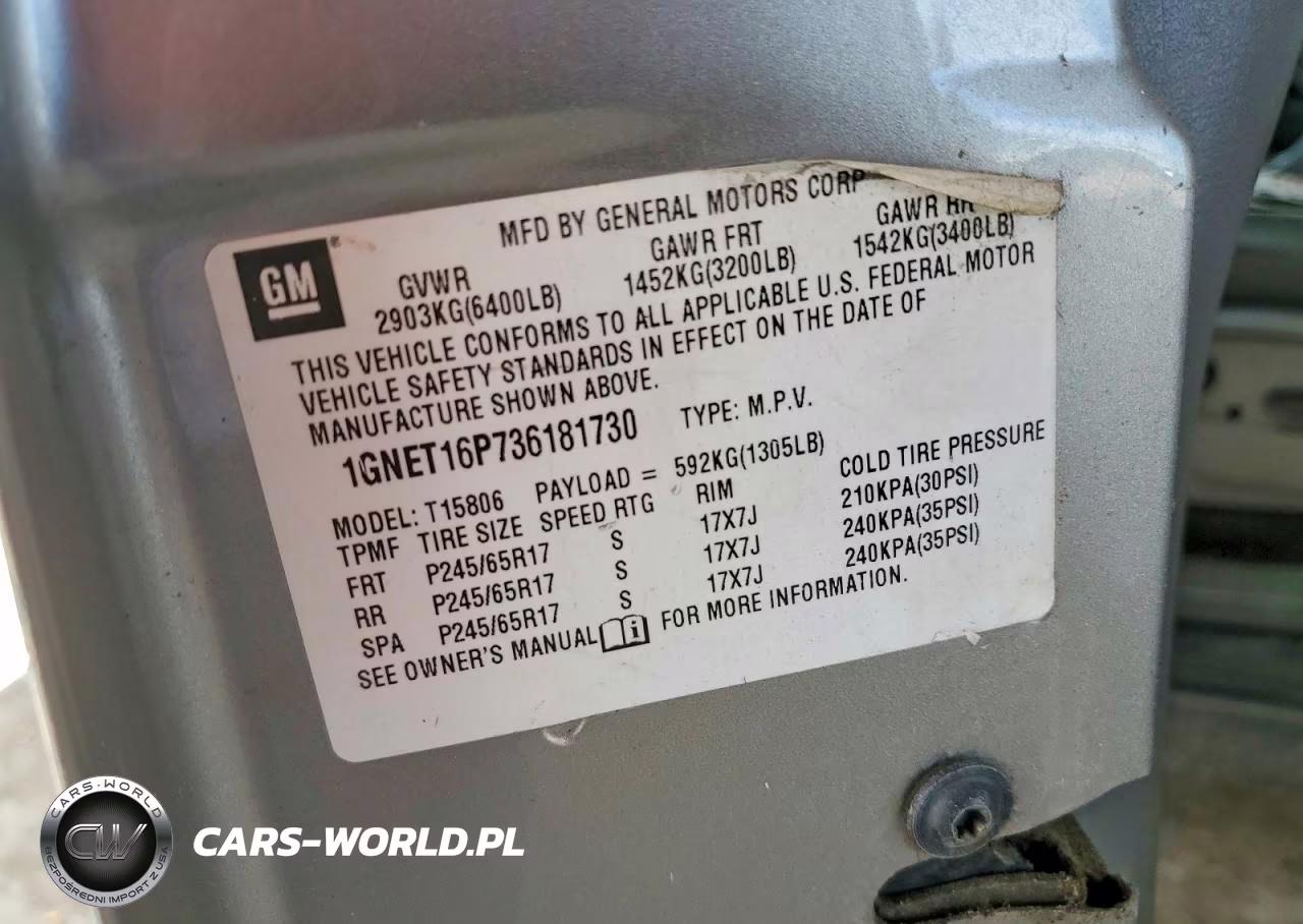 2006 Chevrolet Trailblazer Lt VIN:1GNET16P736181730 - 12